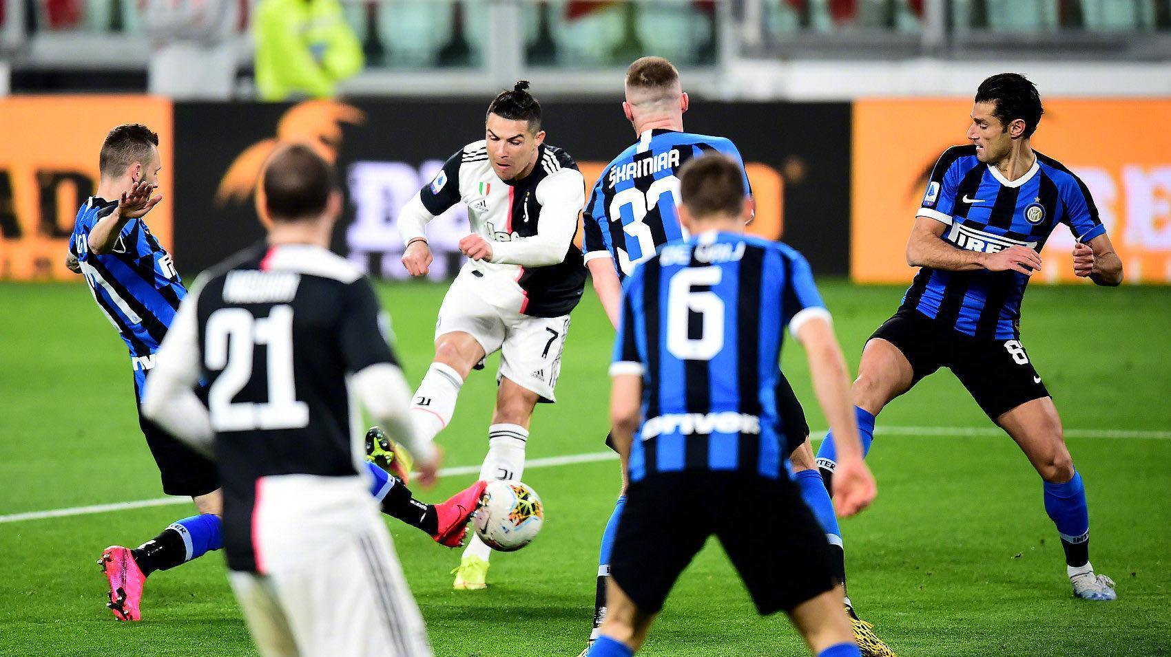 尤文轻取国米，C罗补时绝平欧联杯